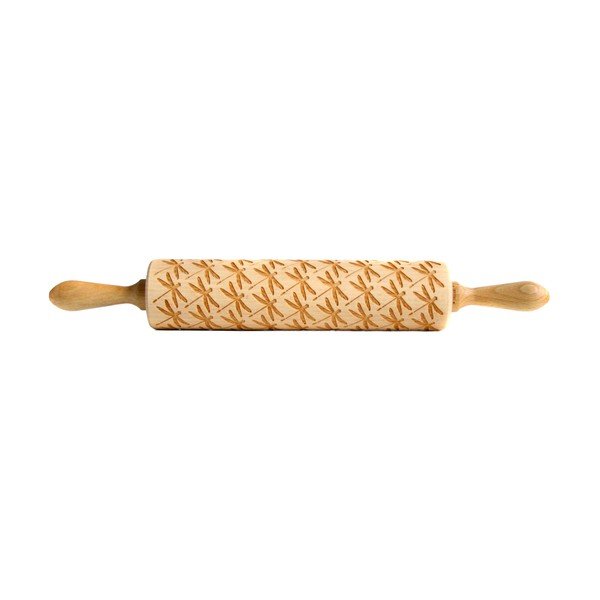 Mattarello con rilievo in legno Dragonfly – Valek