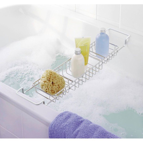 Vassoio da vasca regolabile in metallo 58 - 92 cm – Wenko-image-2