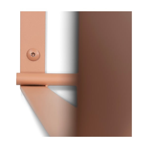 Attaccapanni da parete color salmone in metallo con scaffale 100 cm Rex – Spinder Design-image-4