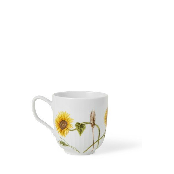 Tazza bianca in porcellana con motivo floreale 330 ml Hammershøi Summer - Kähler Design-image-3