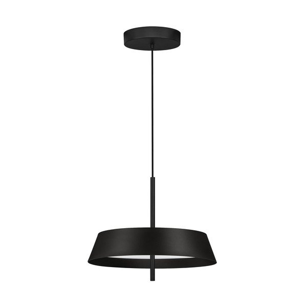 Lampadario LED nero opaco in alluminio con intensità regolabile ø 45 cm Velio – Nova Luce