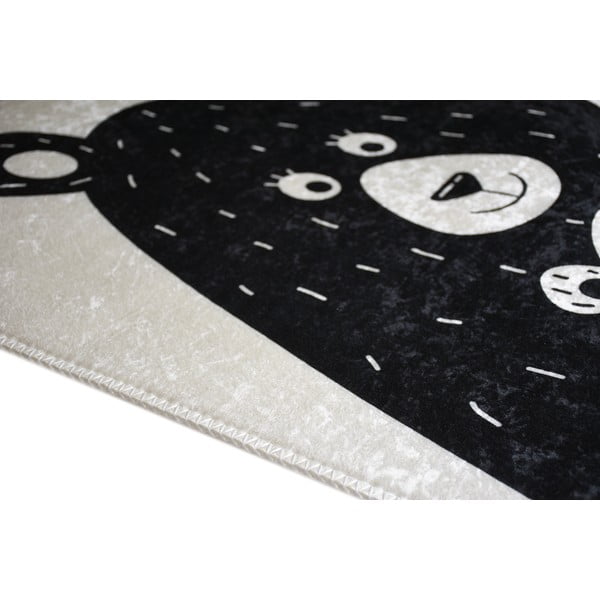 Tappeto per bambini bianco e nero lavabile 160x230 cm Bear Family – Vitaus-image-2