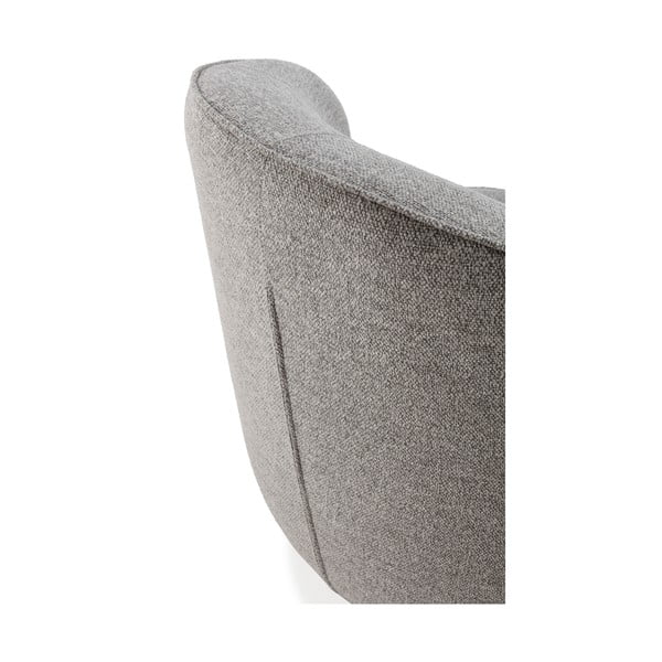 Poltrona grigio chiaro girevole Edna – MOME-image-4