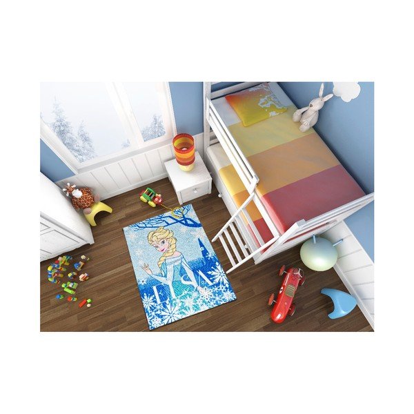 Tappeto per bambini Frozen Elsa, 95 x 133 cm - Universal