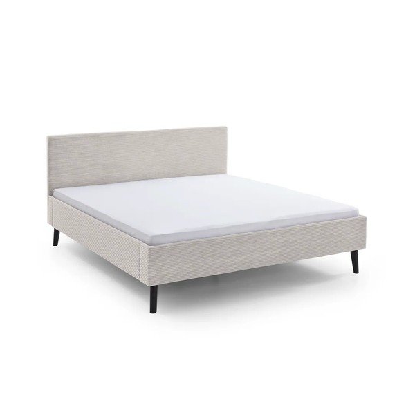 Letto matrimoniale imbottito beige rete non inclusa 180x200 cm Avola – Meise Möbel