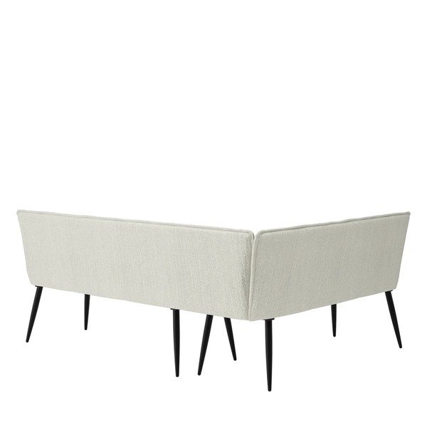 Panchina color crema in metallo/in imbottito Watford – Støraa-image-4