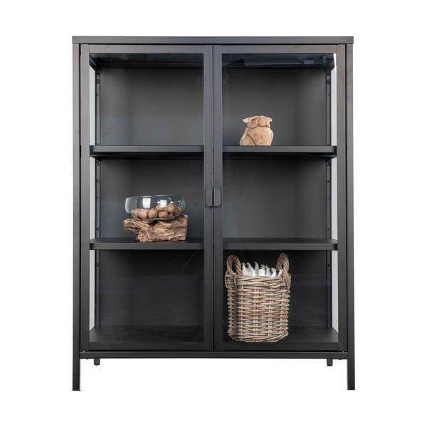 Vetrina in metallo nero 80x101,5 cm Brisbane - House Nordic-image-4