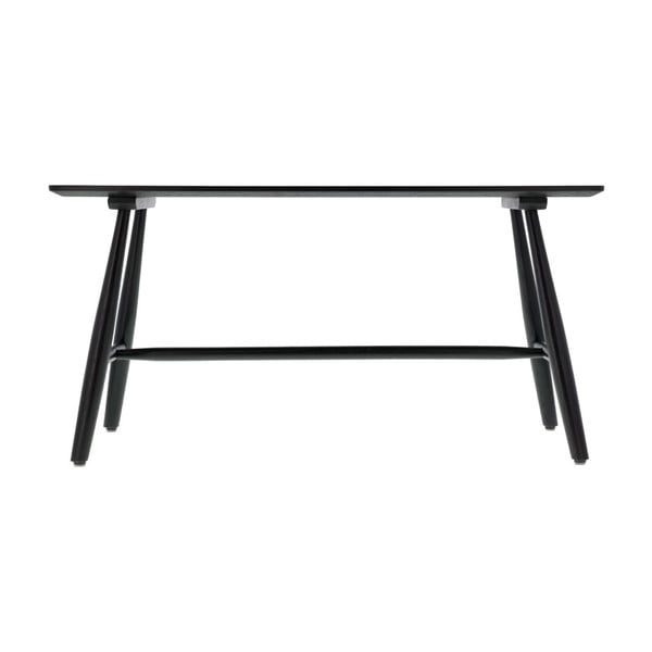 Consolle in rovere nero 90x28 cm Bast - Villa Collection-image-3