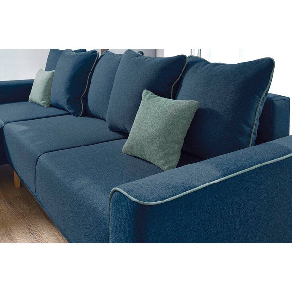 Divano letto blu navy Mola, angolo sinistro - Bobochic Paris-image-1