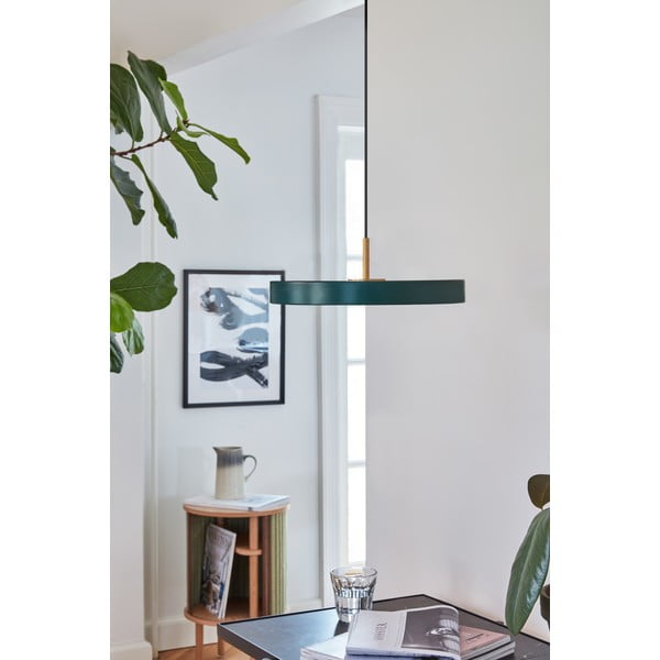 Lampada a sospensione LED verde scuro con paralume in metallo ø 31 cm Asteria Mini - UMAGE-image-4