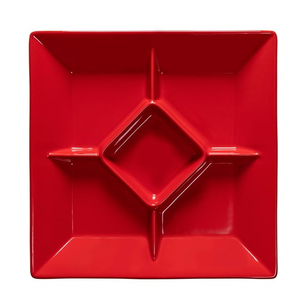 Piatto per prelibatezze in gres rosso , 33 x 33 cm Cook & Host - Casafina