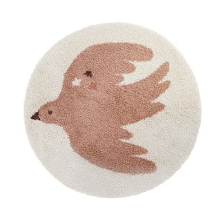 Tappeto per bambini color crema ø120 cm Bohemian Bird Creme – Nattiot