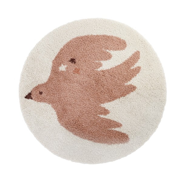 Tappeto per bambini color crema ø120 cm Bohemian Bird Creme – Nattiot