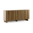 Credenza color crema/di colore naturale in pino massiccio 180x78x43 cm Marlo – Marckeric