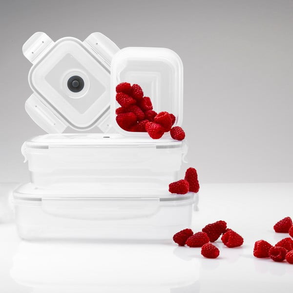 Set di 3 scatole per alimenti e pompa per il vuoto Flavia - Compactor-image-4