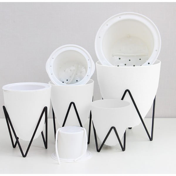 Vaso autoinnaffiante in plastica ø 19 cm Poppy - Tomasucci-image-2