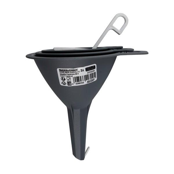 Set di 3 imbuti grigi Food & More - Fackelmann-image-2