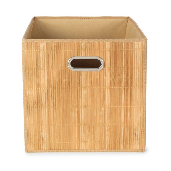 Cesto per scaffali in bambù 31x31x31 cm Anji – Compactor-image-2