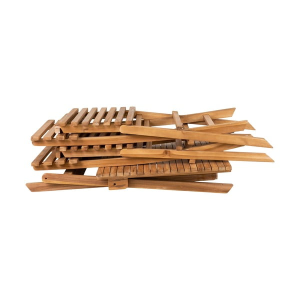 Set tavolo e sedie da giardino colore naturale 2 posti Cuenca - House Nordic-image-3