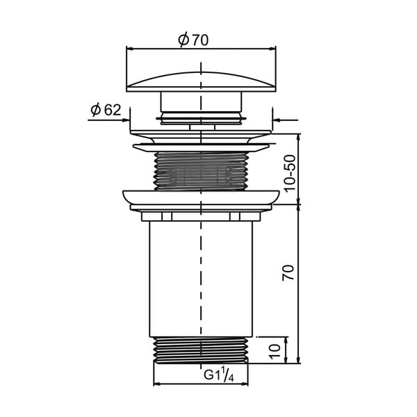 Tappo per lavabo - Sapho-image-2