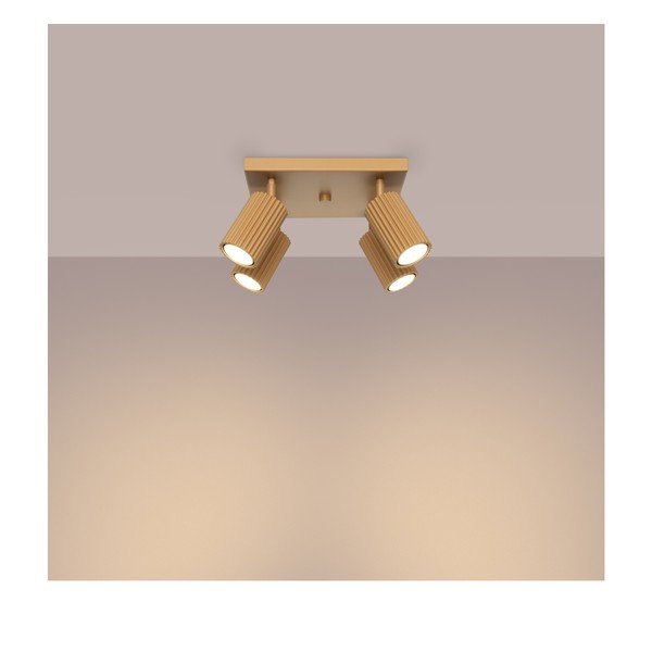 Faretto dorato 25x25 cm Gleam – Sollux-image-2