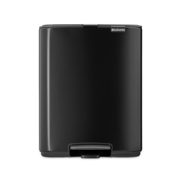 Cestino per la spazzatura nero opaco in acciaio con pedale 12 l Bo – Brabantia-image-4