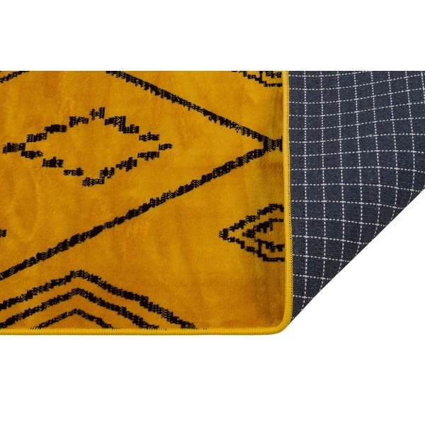 Tappeto lavabile giallo 160x100 cm - Vitaus-image-2