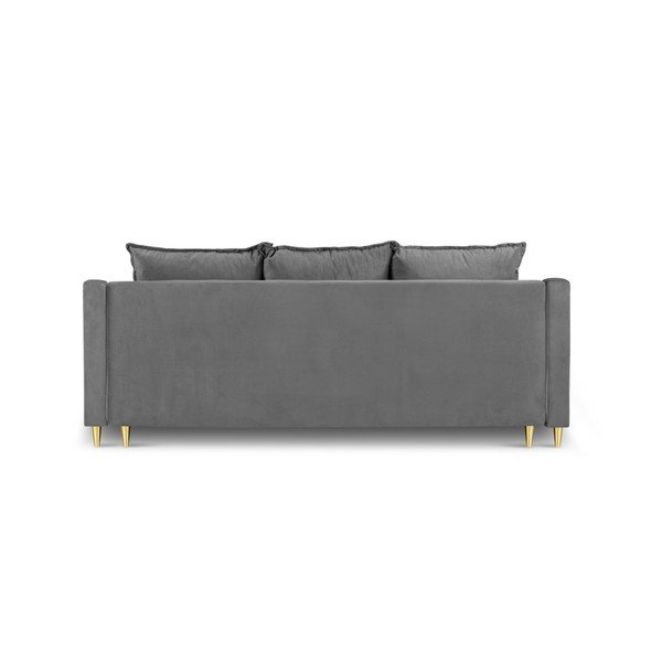 Divano letto grigio chiaro con contenitore Pansy, 215 cm - Mazzini Sofas-image-4