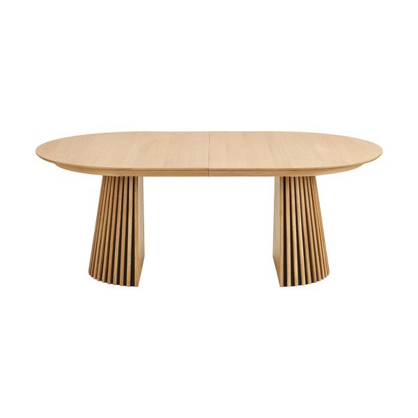 Tavolo da pranzo con effetto rovere allungabile con estensione Osaka – House Nordic-image-4