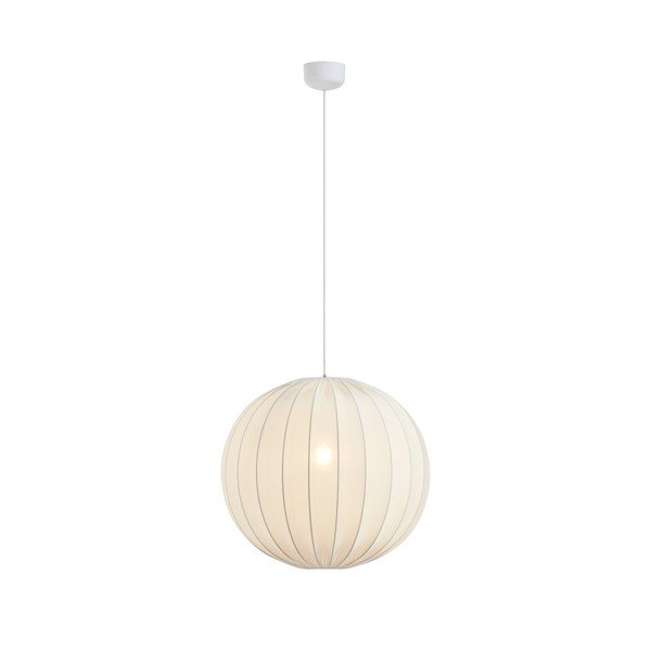 Lampadario bianco in tessuto ø60x60 cm Solia – Markslöjd