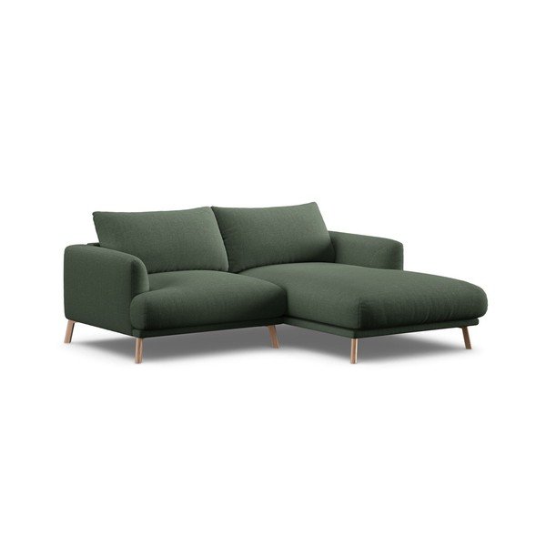 Divano angolare verde (con penisola a destra/con chaise lounge) Naomi – Micadoni 