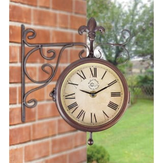 Orologio da parete per esterni con termometro Rustico - Esschert Design