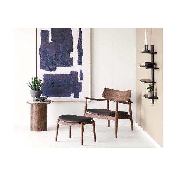 Tavolino rotondo con piano in ceramica ø 45 cm Delphi – House Nordic-image-1