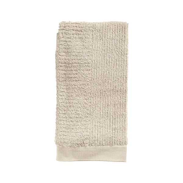 Asciugamano tipo terry beige in cotone 50x100 cm Classic – Zone-image-1