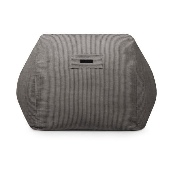 Puof a sacco blu con rivestimento in velluto a coste Sofa Snug – SLOWDOWN-image-4