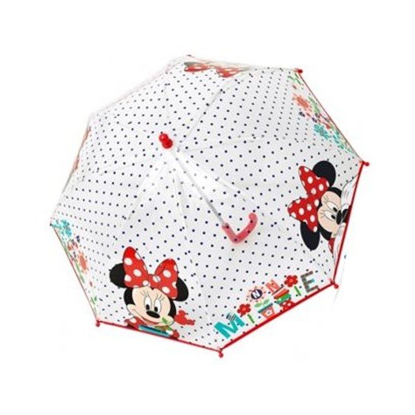 Dětský transparentní holový deštník Minnie, ⌀ 67 cm