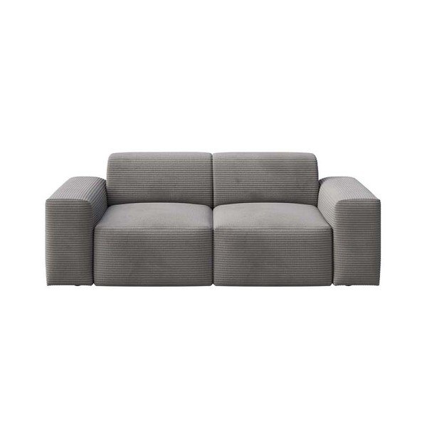 Divano grigio rivestito in velluto a coste 205 cm Villet – Rodier