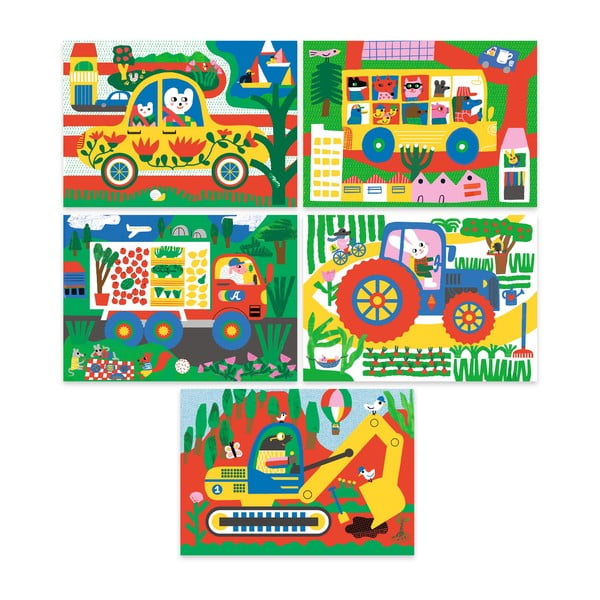 Immagini da grattare Means of Transport - Djeco