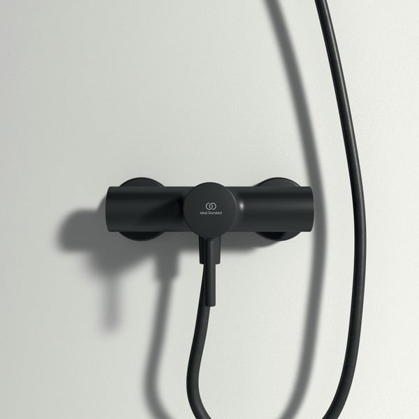 Rubinetto per vasca da bagno nero opaco a muro Silk Black - Ideal Standard-image-2