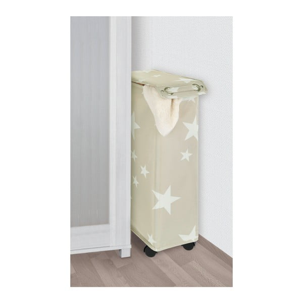 Cesto portabiancheria beige Star, 44,4 l Corno - Wenko-image-3