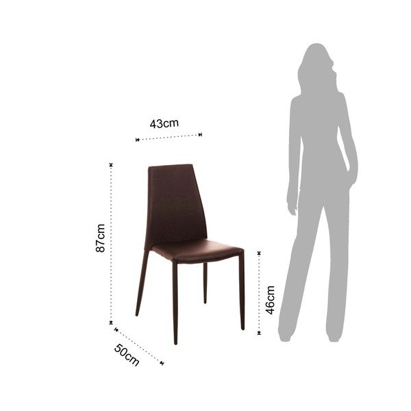 Sedie da pranzo marroni in un set di 2 Lion - Tomasucci-image-2