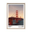 Dipinto stampato con cornice inclusa 50x70 cm Golden Gate – Styler