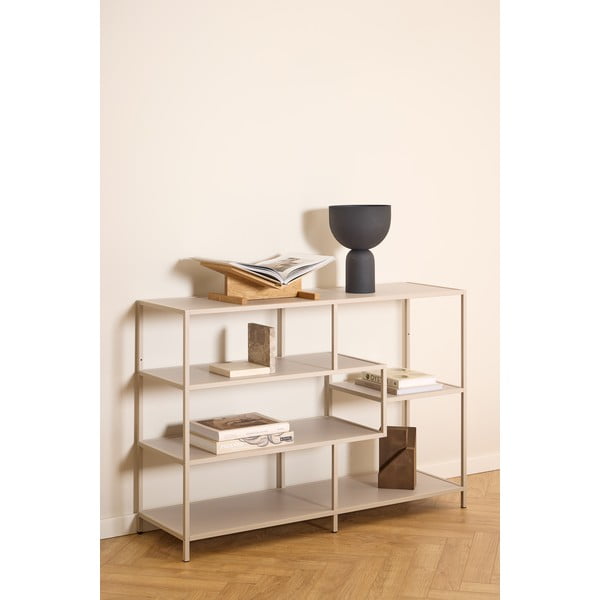 Libreria grigia 114x78x35 cm Seaford – Actona-image-1