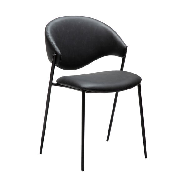 Sedia da pranzo nera in similpelle Zone – DAN-FORM Denmark