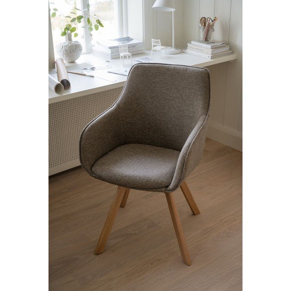 Set di sedie da pranzo beige in imbottito 2 pz Alison – Rowico-image-2