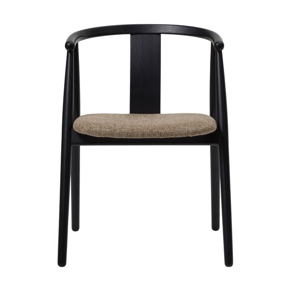 Sedia da pranzo nera e beige Relate - Unique Furniture-image-3