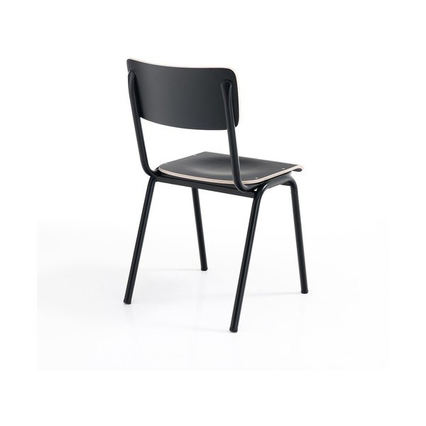 Sedie da pranzo nere in un set di 2 Old School - Tomasucci-image-3