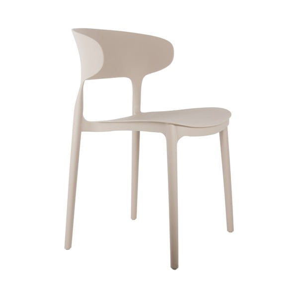 Sedie da pranzo in plastica beige in set di 4 Fain - Leitmotiv