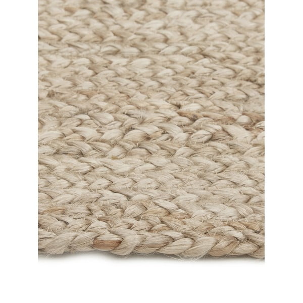 Tappeto di colore naturale in iuta tessuto a mano 80x150 cm Sharmila – Westwing Collection-image-4