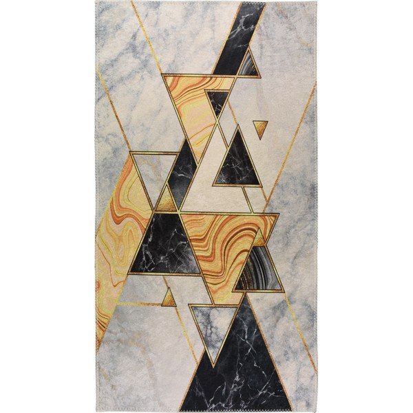 Tappeto lavabile bianco e nero 80x200 cm - Vitaus